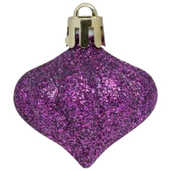KIT DECO DE SAPIN 18 PIECES VIOLET