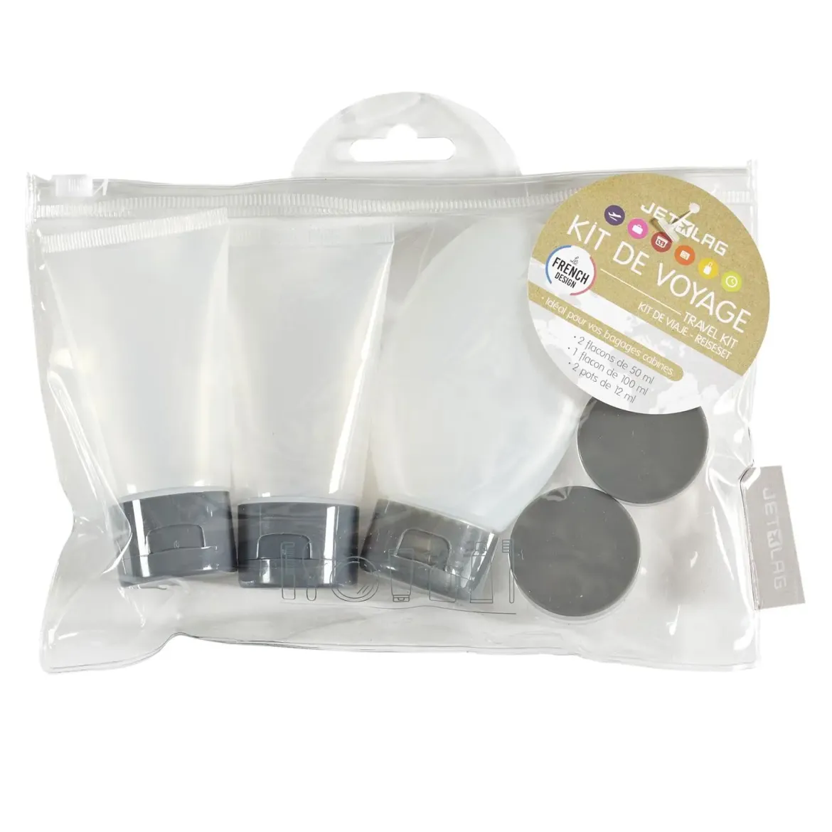 KIT DE VOYAGE FLACON X3 ET POT X2