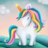 KIT DIAMOND PAINTING ENFANT LICORNE 15X20CM