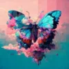 KIT DIAMOND PAINTING PAPILLON 30X30CM