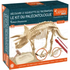 KIT PALONTOLOGUE TRICERATOPS 14 PIECES