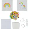 KIT PERLES A REPASSER PORTE CLES LICORNE OU ARC EN CIEL