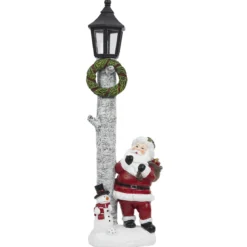 LAMPADAIRE LUMINEUX PERE NOEL H.40CM