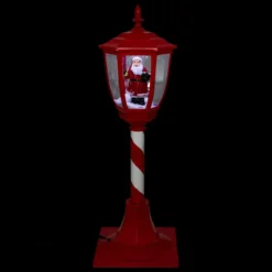 LAMPADAIRE ROUGE BLANC 30 LED H.90CM