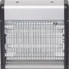 LAMPE ANTI INSECTES DOUBLE NEON ARGENT NOIR PM