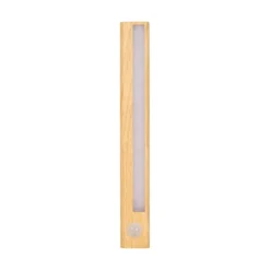 LAMPE EFFET BOIS DETECTEUR MOUVEMENT A PILES M12