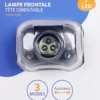 LAMPE FRONTALE 7 LED
