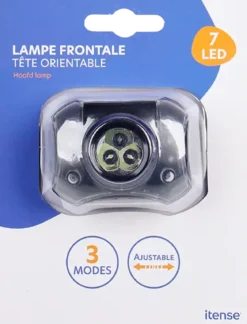 LAMPE FRONTALE 7 LED
