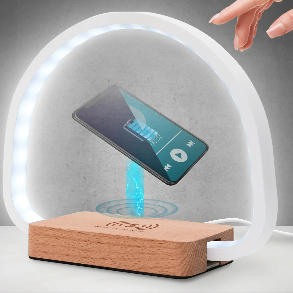 LAMPE LED CHARGEUR INDUCTION