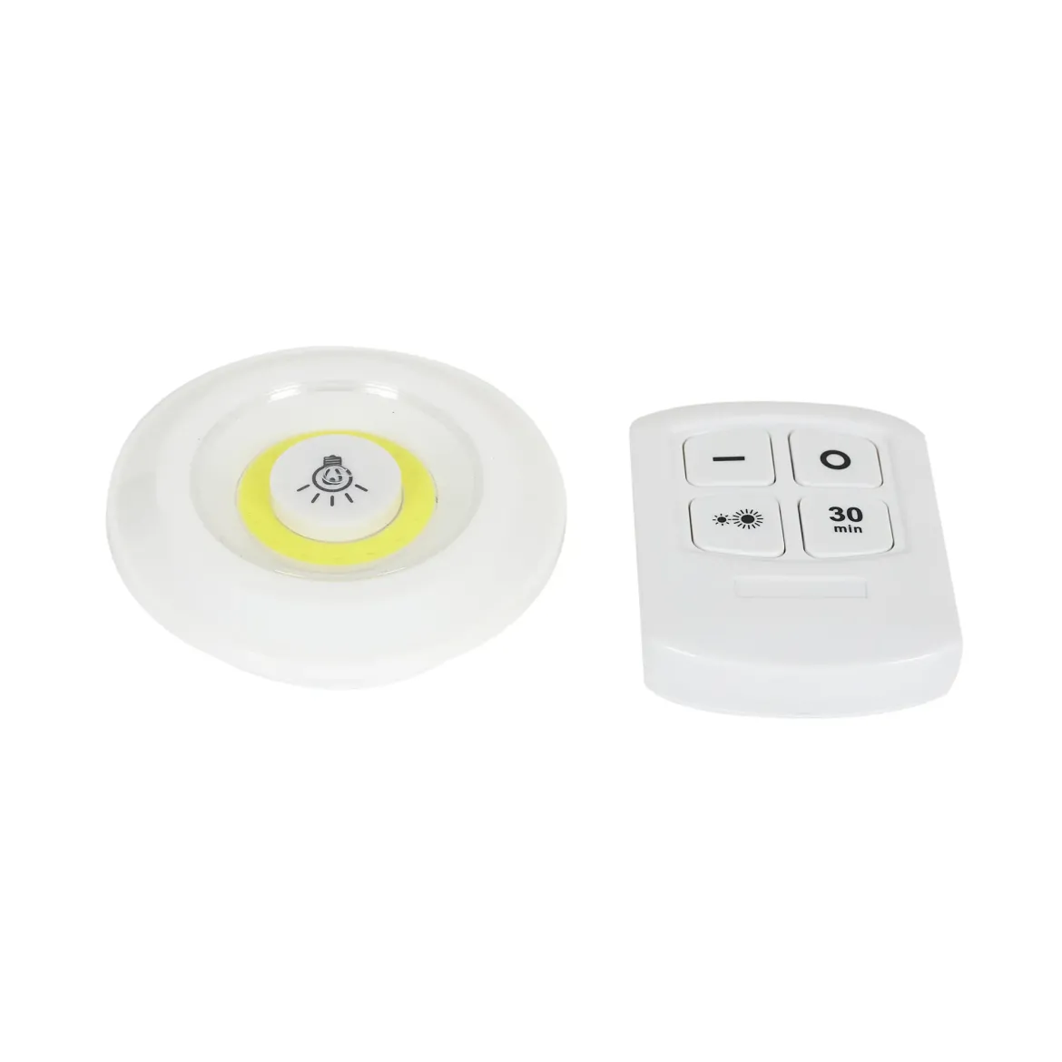 LAMPE LED COB A PRESSION X2 AVEC TELECOMMANDE