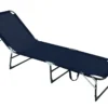 LIT DE CAMPING ZARIA BLEU FONCE TEXALINE ACIER