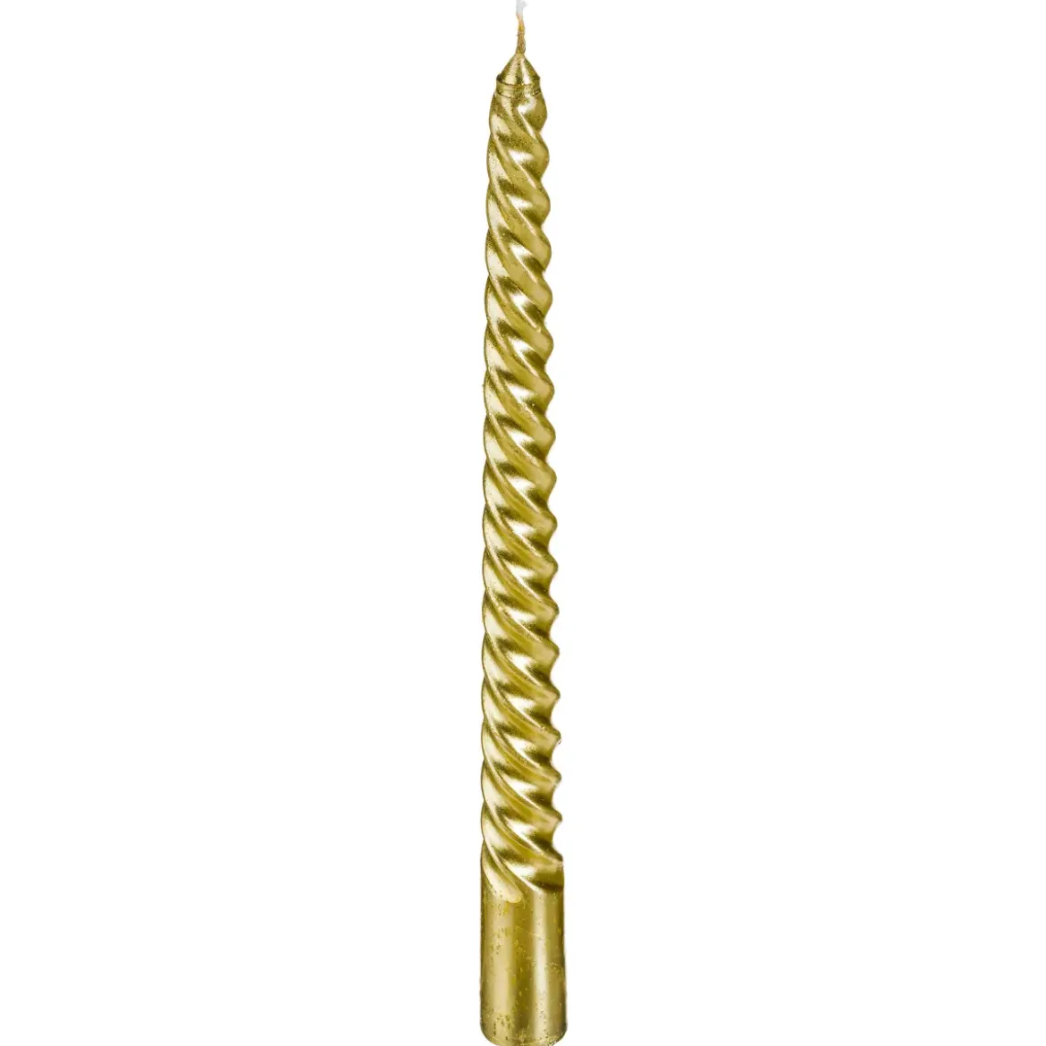 LOT 4 BOUGIES BATONS PAILLETEES OU TWIST 48G OR