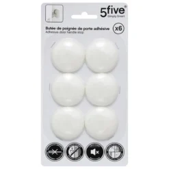 LOT 6 BUTEES POIGNEE DE PORTE BLANC