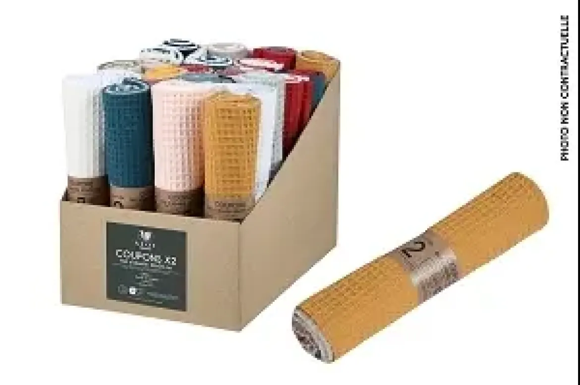 LOT 2 COUPONS SPA MULTICO 48X50CM