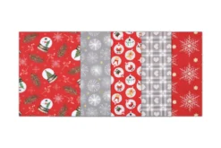 LOT DE 5 COUPONS 45X55 CM  NOEL