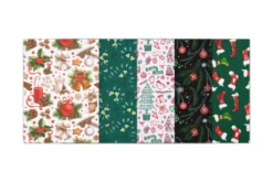 LOT DE 5 COUPONS 45X55 CM NOEL
