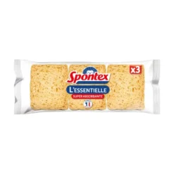 LOT 3 EPONGES ESSUYANTES L ESSENTIELLE SPONTEX