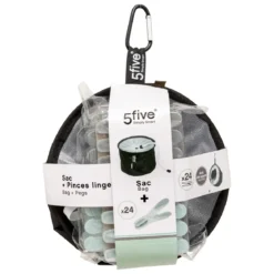 LOT 24 PINCES A LINGE RUBBER AVEC SAC