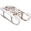 LUGE AVEC NEIGE BOIS L.37.5CM