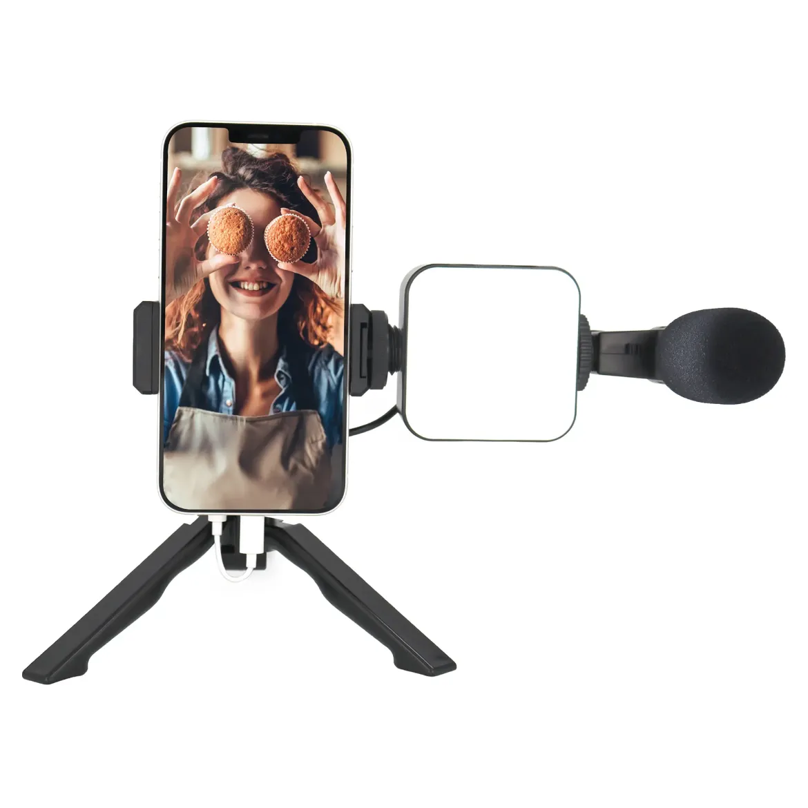 LUMIERE LED TREPIED MICRO INTEGRE PHOTO VIDEO