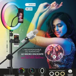 LUMIERE LED TREPIED XXL PHOTO VIDEO KARAOKE