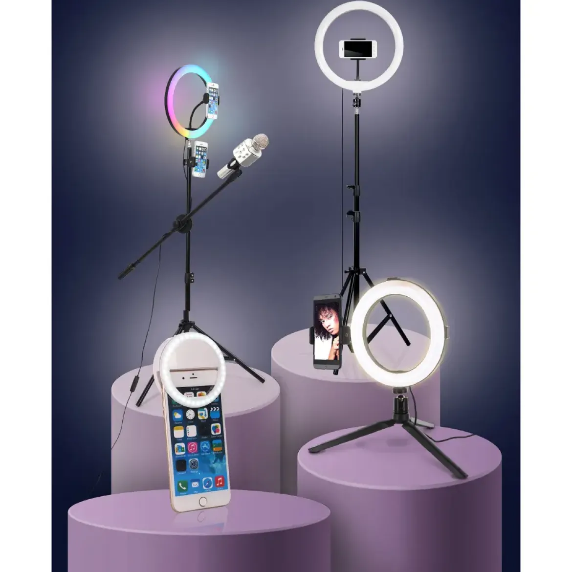 LUMIERE LED TREPIED XXL PHOTO VIDEO KARAOKE
