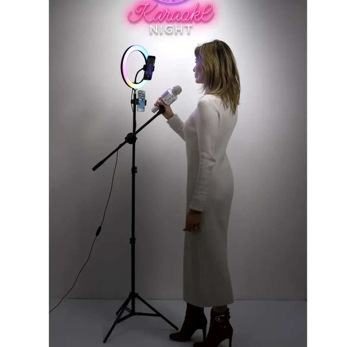LUMIERE LED TREPIED XXL PHOTO VIDEO KARAOKE