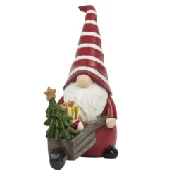 LUTIN NOEL BROUETTE H.24CM