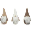 LUTIN NOEL TEXTILE TONS NATURELS H.22CM