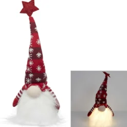 LUTIN ROUGE LED ROUGE H.39CM