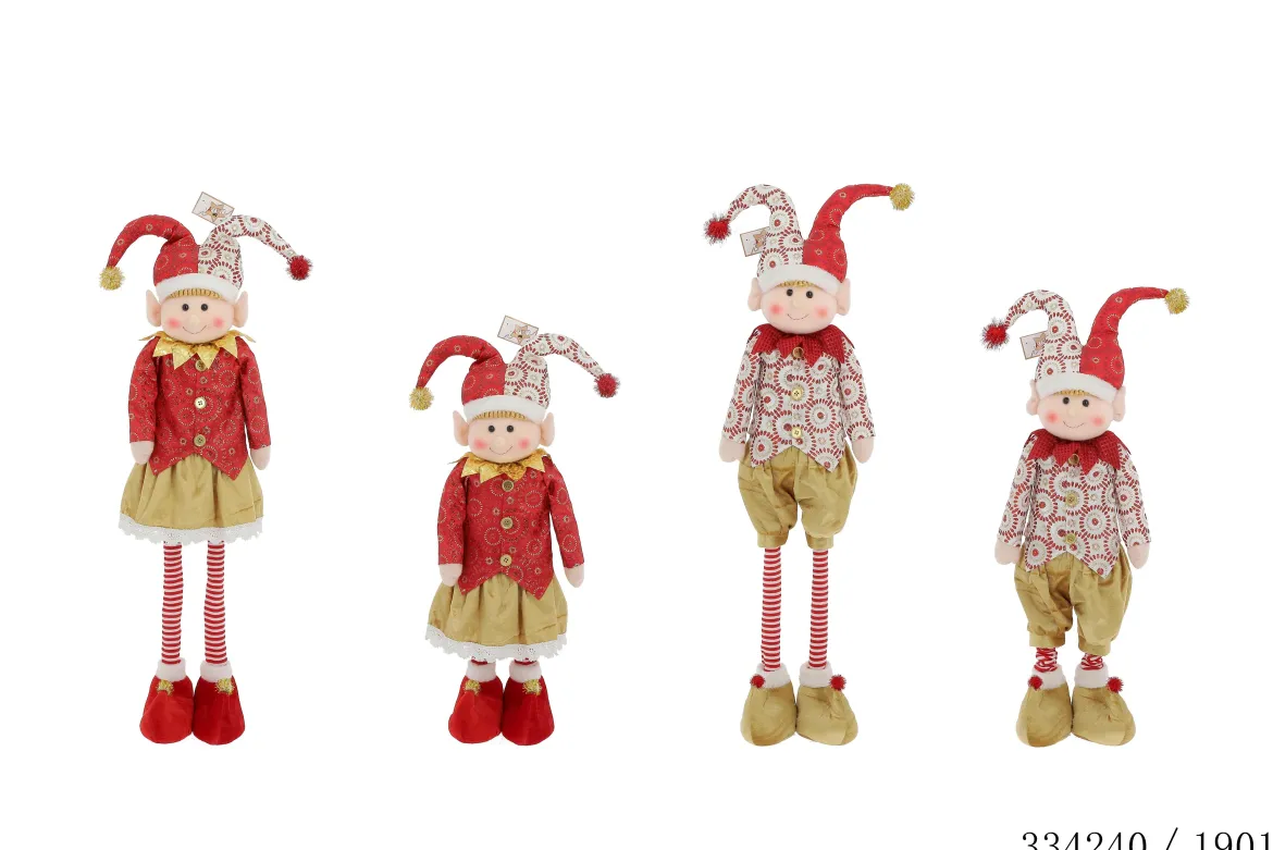 LUTIN 20X10X82CM OR ROUGE ET BLANC