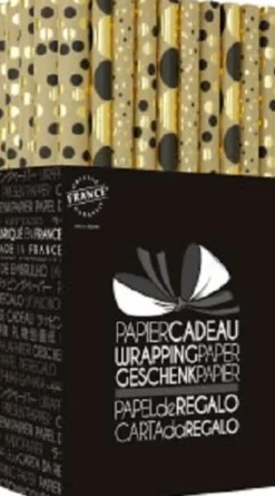 LUXE PAPIER CADEAUX EXTRA LONG BLEU OR 0.70X5M
