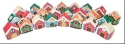MAISONS DE L AVENT A ASSEMBLER 7.5X8X5.5CM 24 PIECES