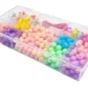MAXI BOITE PERLES ACRYLIQUE COULEURS PASTEL X200G