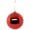 MAXI BOULE DE NOEL ROUGE 15CM