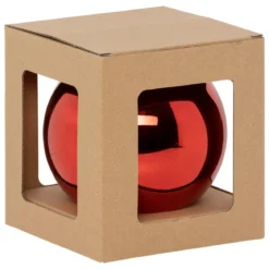MAXI BOULE DE NOEL ROUGE 15CM