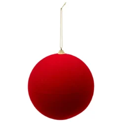 MAXI BOULE DE NOEL ROUGE 15CM
