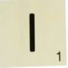 MAXI LETTRE DECO I. EN BOIS. 10 X 10 CM