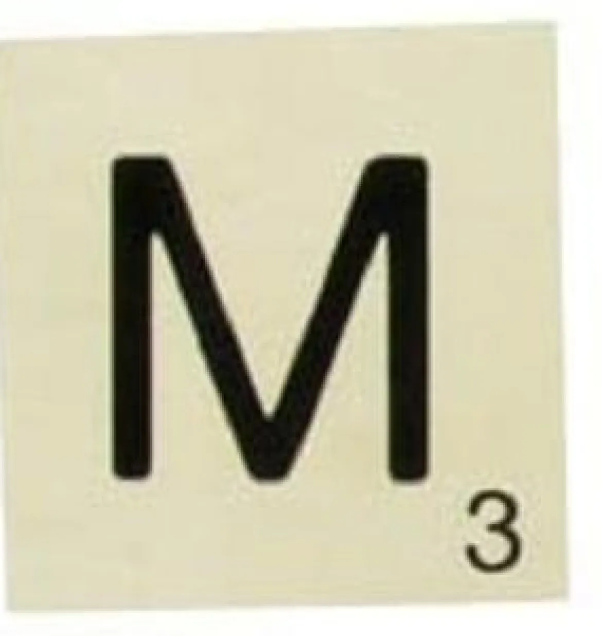 MAXI LETTRE DECO M. EN BOIS. 10 X 10 CM