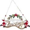 MERRY CHRISTMAS A SUSPENDRE BOIS ROUGE VERT L.30CM