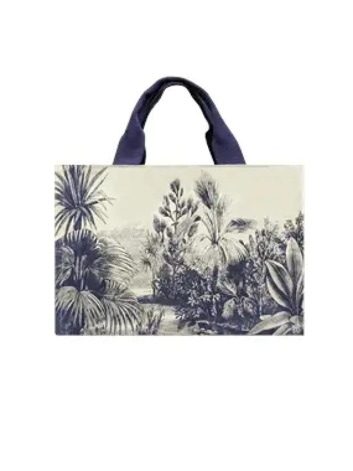 MINI CABAS TROPICAL BLEU