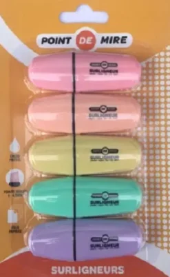 5 MINI SURLIGNEURS EYELITER