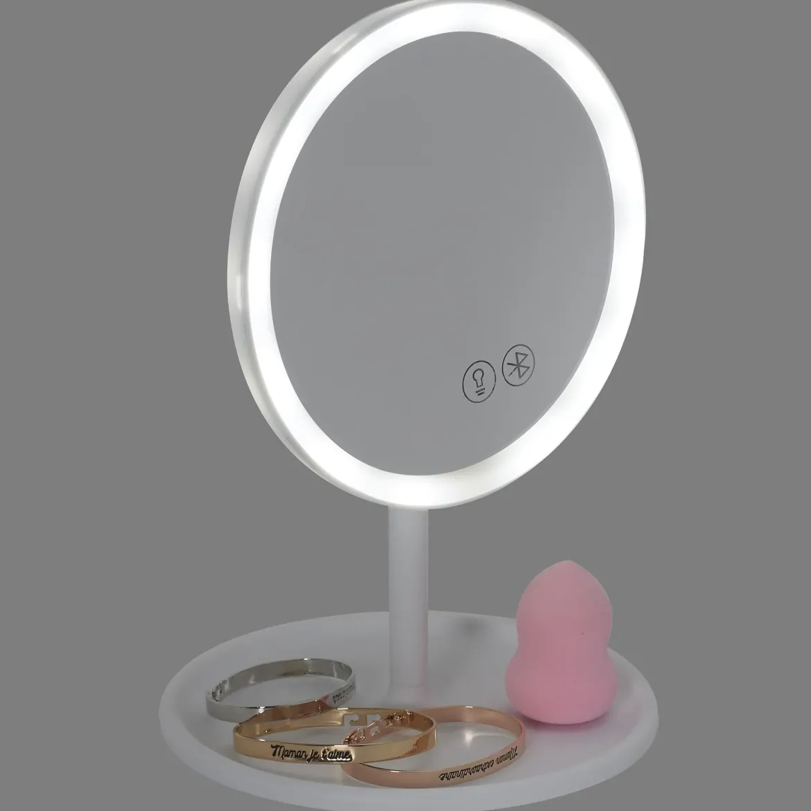 MIROIR LED LUMINEUX ENCEINTE CONNECTEE