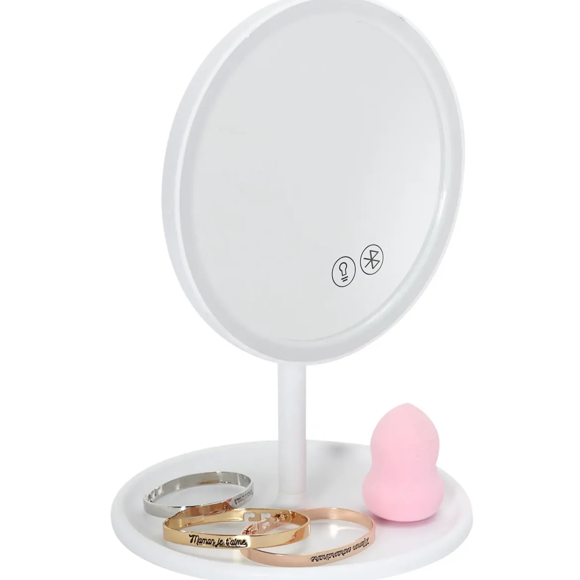 MIROIR LED LUMINEUX ENCEINTE CONNECTEE