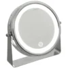 MIROIR LED SUR PIED CHROME