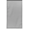 MOUSTIQUAIRE ALUMINIUM 125X230CM BLANC TOILE GRISE