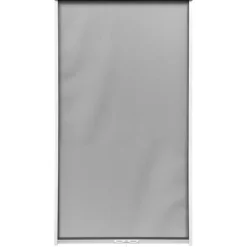 MOUSTIQUAIRE ALUMINIUM 125X230CM BLANC TOILE GRISE