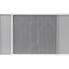 MOUSTIQUAIRE CADRE EXTENSIBLE 50X40CM BLANC TOILE GRISE