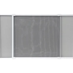 MOUSTIQUAIRE CADRE EXTENSIBLE 50X40CM BLANC TOILE GRISE
