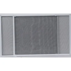 MOUSTIQUAIRE CADRE EXTENSIBLE 70X50CM BLANC TOILE GRISE